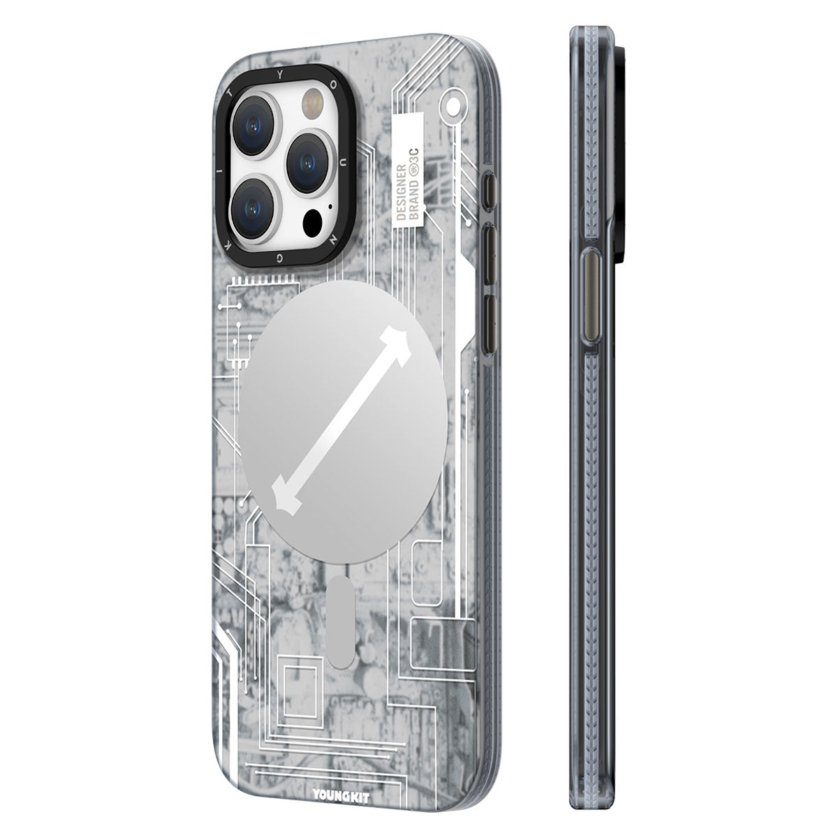 YoungKit Technology Serisi iPhone 15 Pro Max Magsafe Şarj Özellikli Telefon Kılıfı - 1 YoungKit Technology Serisi iPhone 15 Pro Max Magsafe Şarj Özellikli Telefon Kılıfı - 1